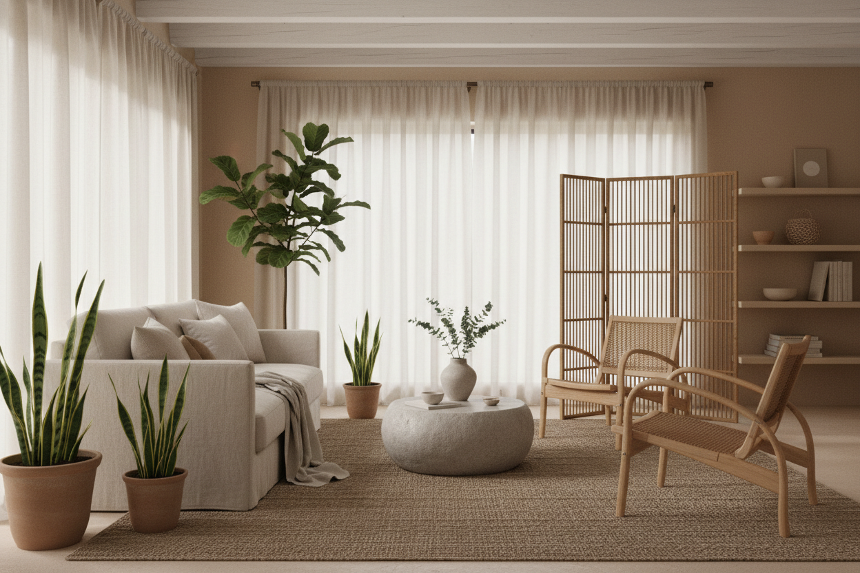 How to Create Calm Interiors with Natural Materials