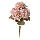 Artificial Flower Hydrangea 44 cm Pink Plastic Artificial Plant by Clayre & Eef.