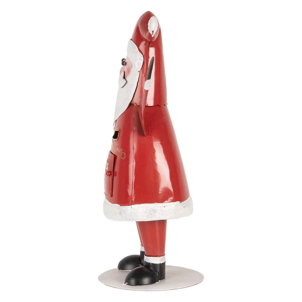 Christmas decoration letterbox 16x14x35 cm red metal by Clayre & Eef.