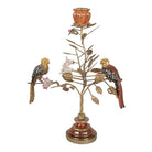 Candlestick 26x16x36 cm Gold-colored Plastic by Clayre & Eef.