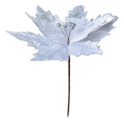 Artificial plant Christmas star Ø 34x38 cm White Plastic Christmas decoration by Clayre & Eef.
