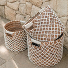 Storage Basket PURA | Plant Basket | Laundry Basket (white) made from Banana Fibre (3 sizes) by Soeji