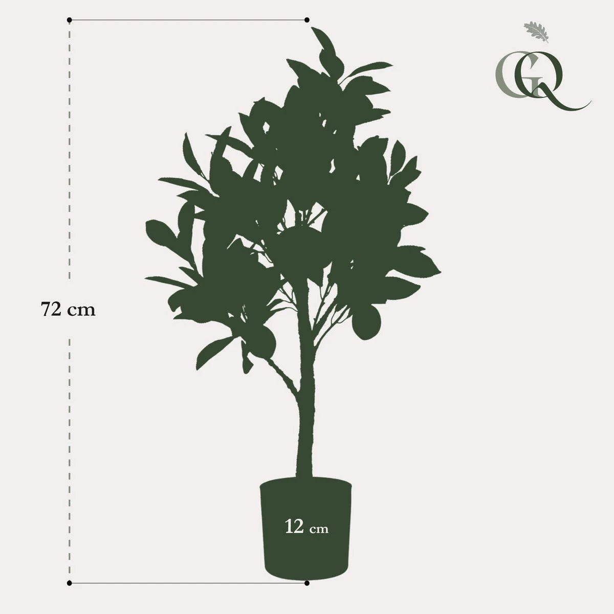 Art plant - Citrus Limonia - Citroenboom - 75 cm by Green boutiQ
