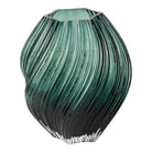 Vase, mouth blown glass, dark green, ø19x23 cm by EMIRELLE