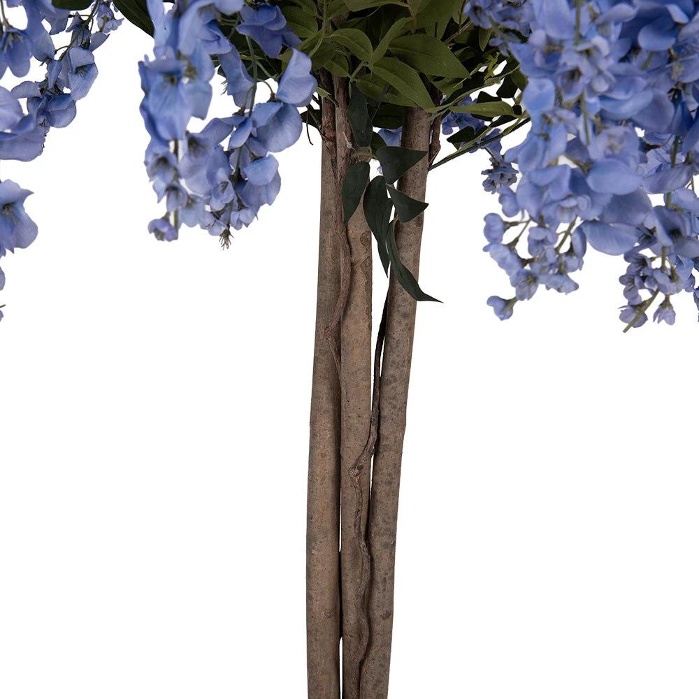 Kunstbaum 40x40x170 cm blaues Kunststoff von Clayre & Eef.