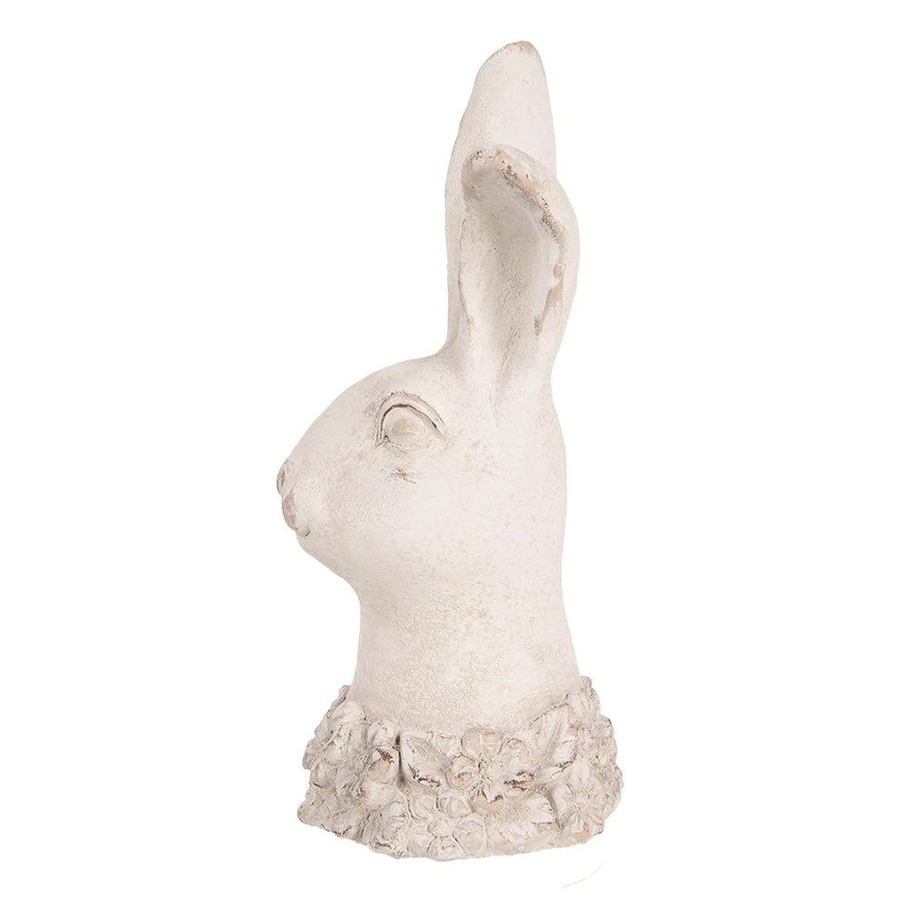 Decoration image rabbit 24 cm beige stone by Clayre & Eef.