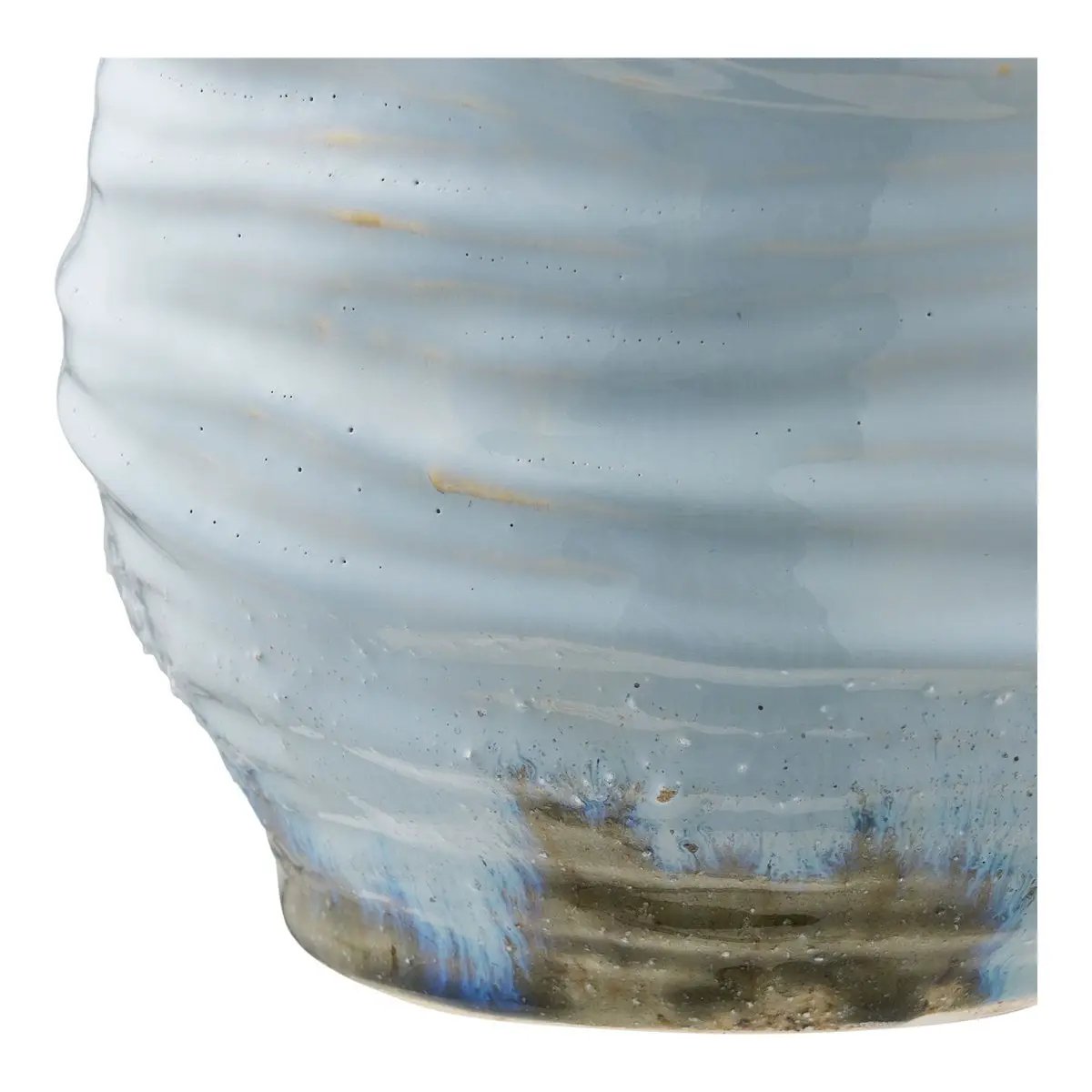 Vase, ceramic, light blue, ø19,5x22,5 by EMIRELLE