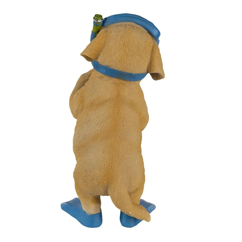 Decoration dog 11x11x23 cm by Clayre & Eef.