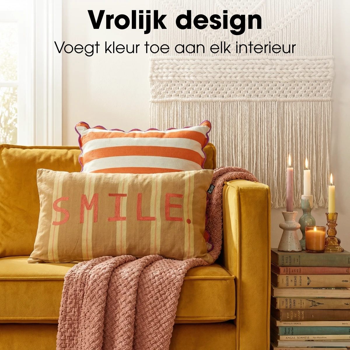 Decorative cushion Brown by Mica Decorations