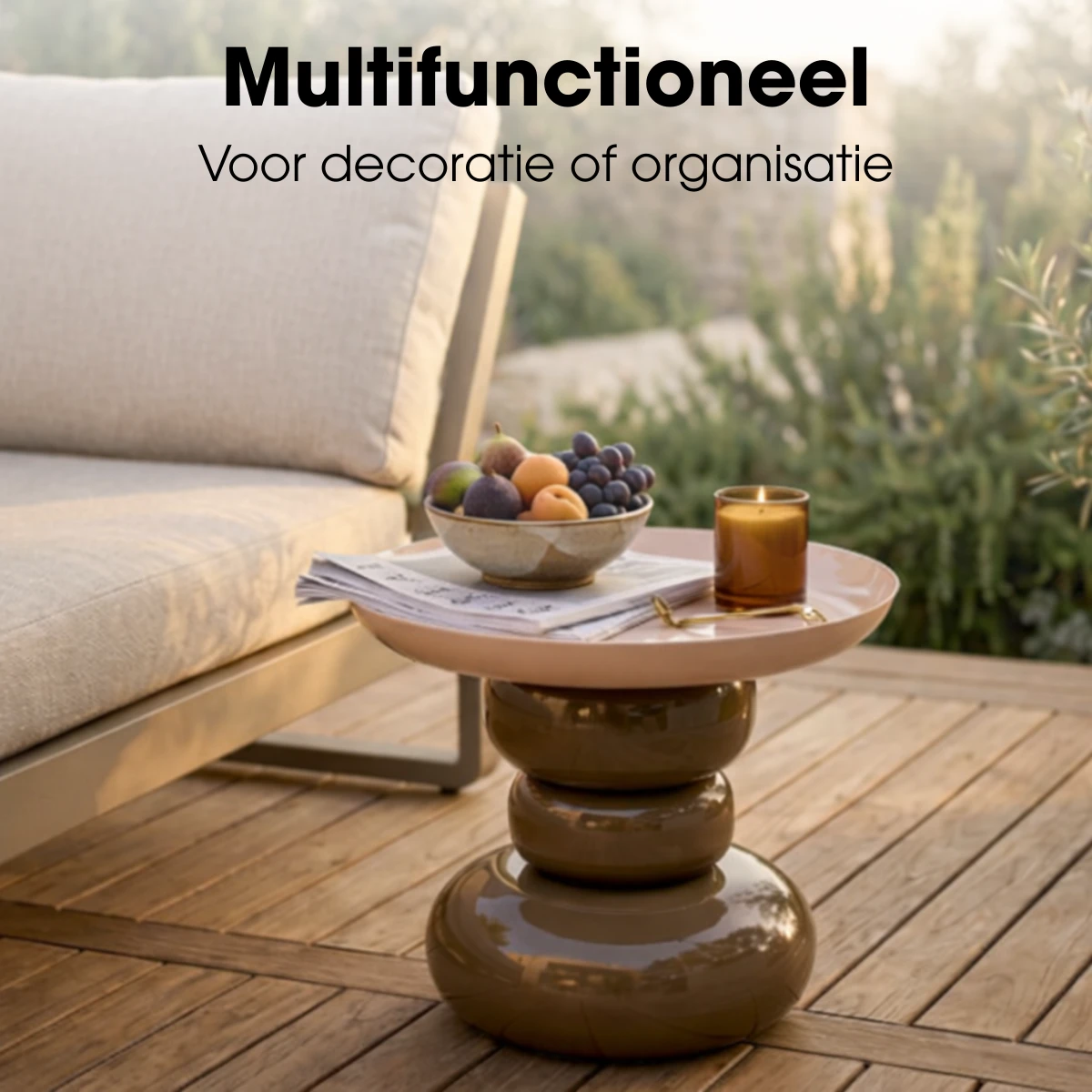 Side table Zita Brown by Mica Decorations