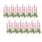 Artificial Flowers Set of 12 110 cm Pink Plastic by Clayre & Eef.