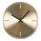 Istanbul Wall Clock - Wall Clock, aluminum, gold, silent movment, round, ø30 by EMIRELLE