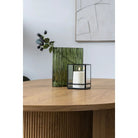 Vase - Smoked Green, Glass, 21x12x26.5cm by EMIRELLE