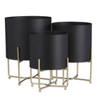 Plant stand set Aries Black by Mica Decorations