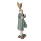 Decoration Statue Rabbit 14x11x48 cm Gold-colored Plastic by Clayre & Eef.