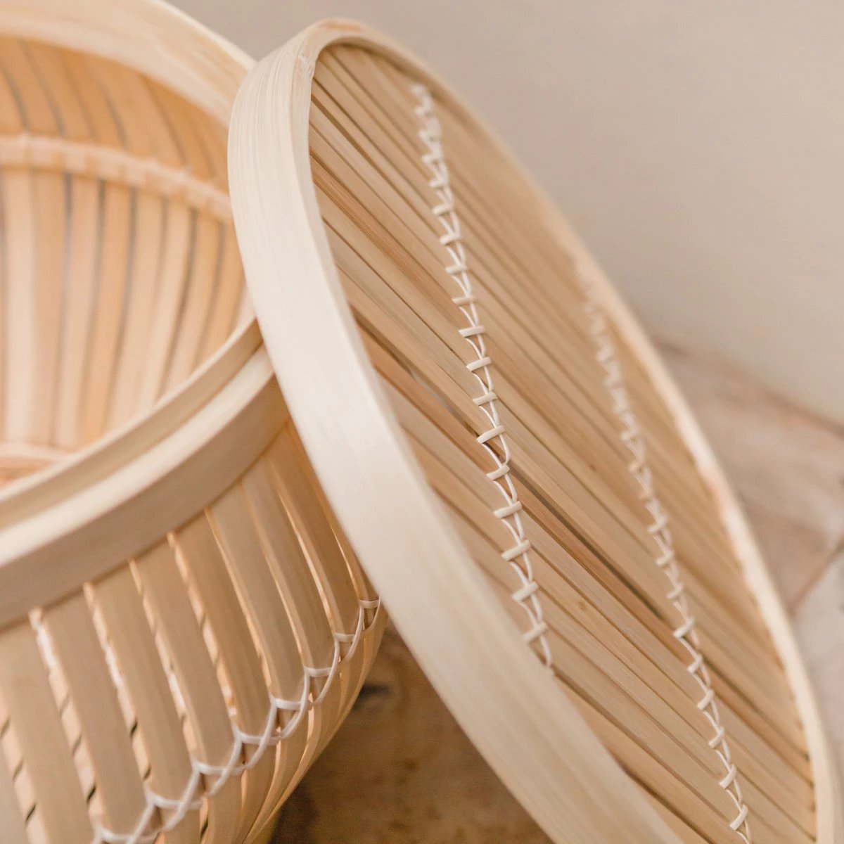 Side Table | Coffee Table | Table Basket BATAVIA made of Bamboo (2 sizes) by Soeji