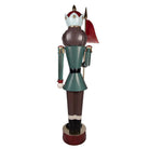 Christmas Decoration Statue Nutcracker 67x41x210 cm Green Red Metal by Clayre & Eef.