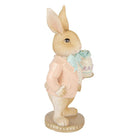 Dekorationsstatue Hase 9x7x19 cm Beige Kunststoff von Clayre & Eef.