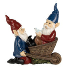 Decoration Statue Gnome 23 cm Blue Red Polyresin by Clayre & Eef.