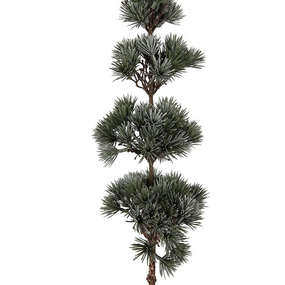 Mini Artificial Christmas Tree 15x15x80 cm Green Wood by Clayre & Eef.