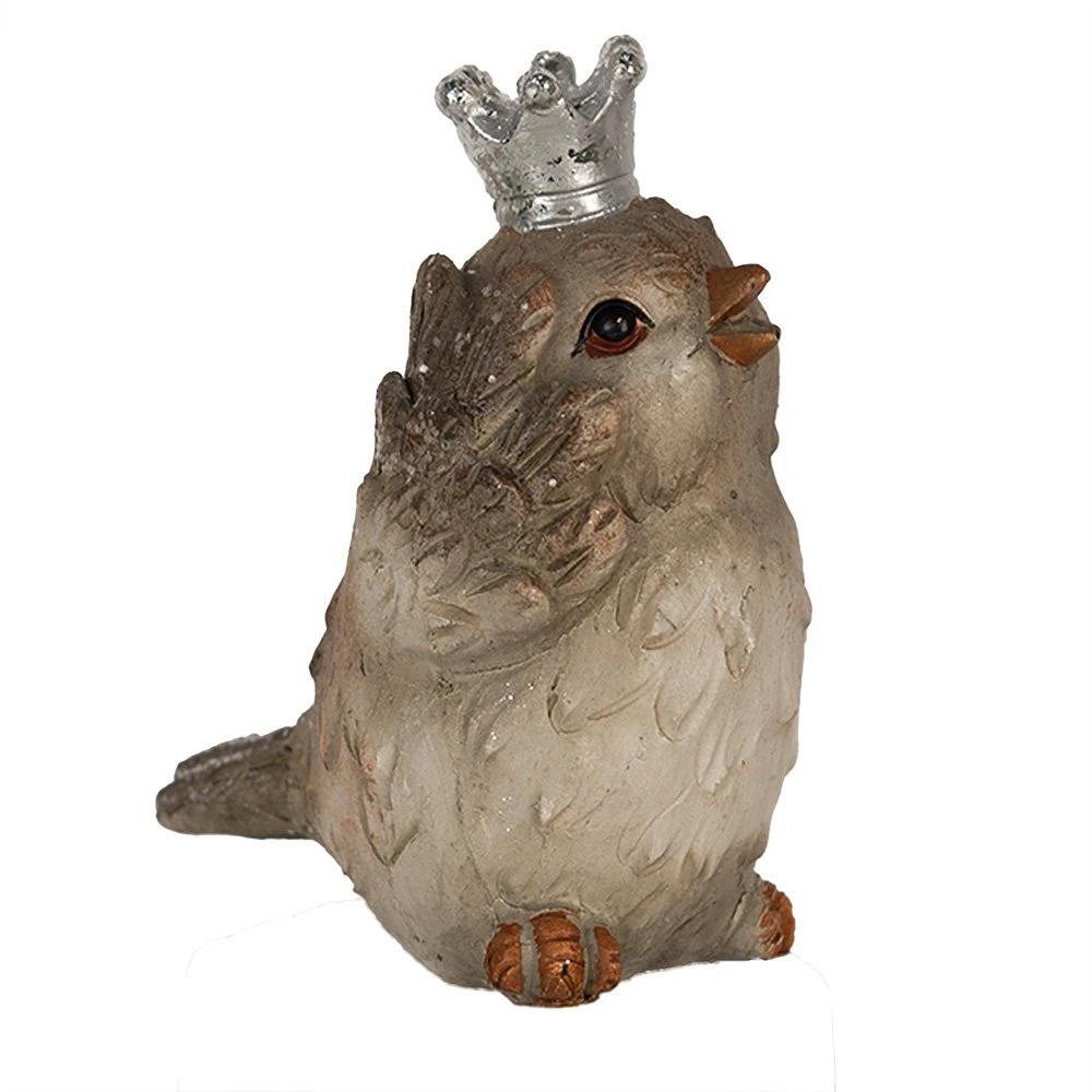 Decoration bird 7x5x8 cm by Clayre & Eef.