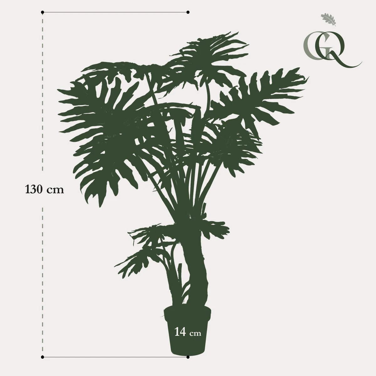 Kunstpflanze – Philodendron – 130 cm von Green boutiQ