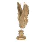 Decoration image wings 10x10x33 cm gold -colored plastic by Clayre & Eef.