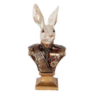 Decoration image rabbit 50 cm white red plastic by Clayre & Eef.