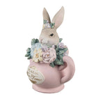 Dekorationsbild Hase 12x8x14 cm beige-rosa Kunststoff von Clayre & Eef.