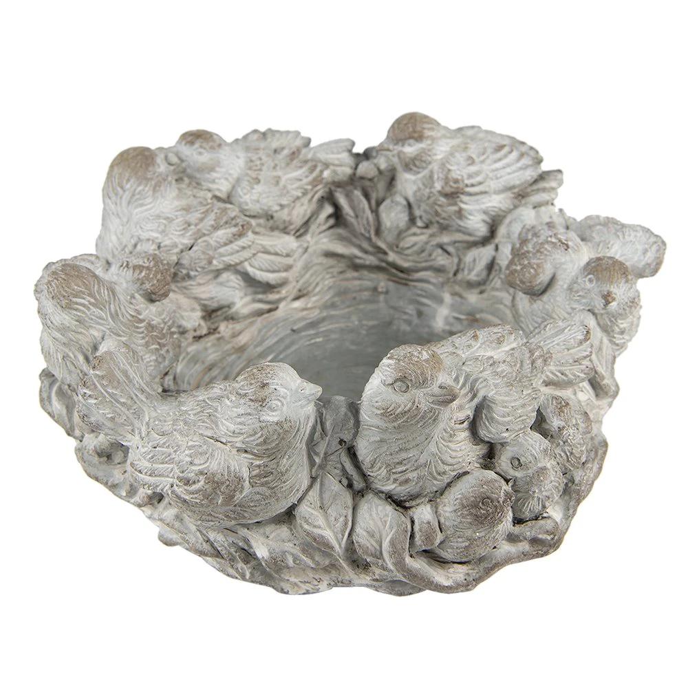 Flower pot Ø 27x12 cm by Clayre & Eef.