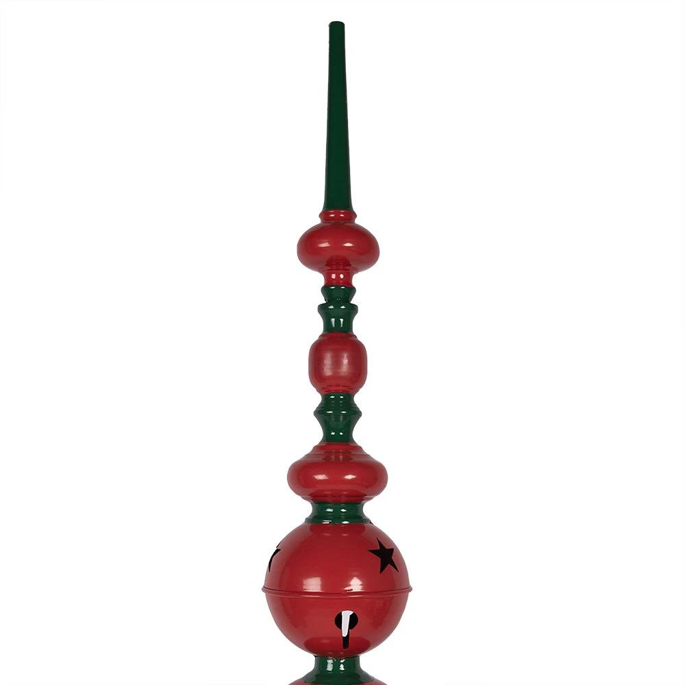 Christmas Decoration Statue Ø 31x193 cm Red Green Metal by Clayre & Eef.