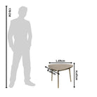 Side table 69x69x47 cm by Clayre & Eef.