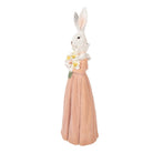 Decoration Statue Rabbit 18x16x53 cm White Plastic by Clayre & Eef.