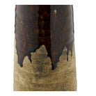 Vase, ceramic, brown, ø11x39 cm by EMIRELLE