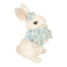 Decoration Statue Rabbit 9x10x13 cm White Plastic by Clayre & Eef.