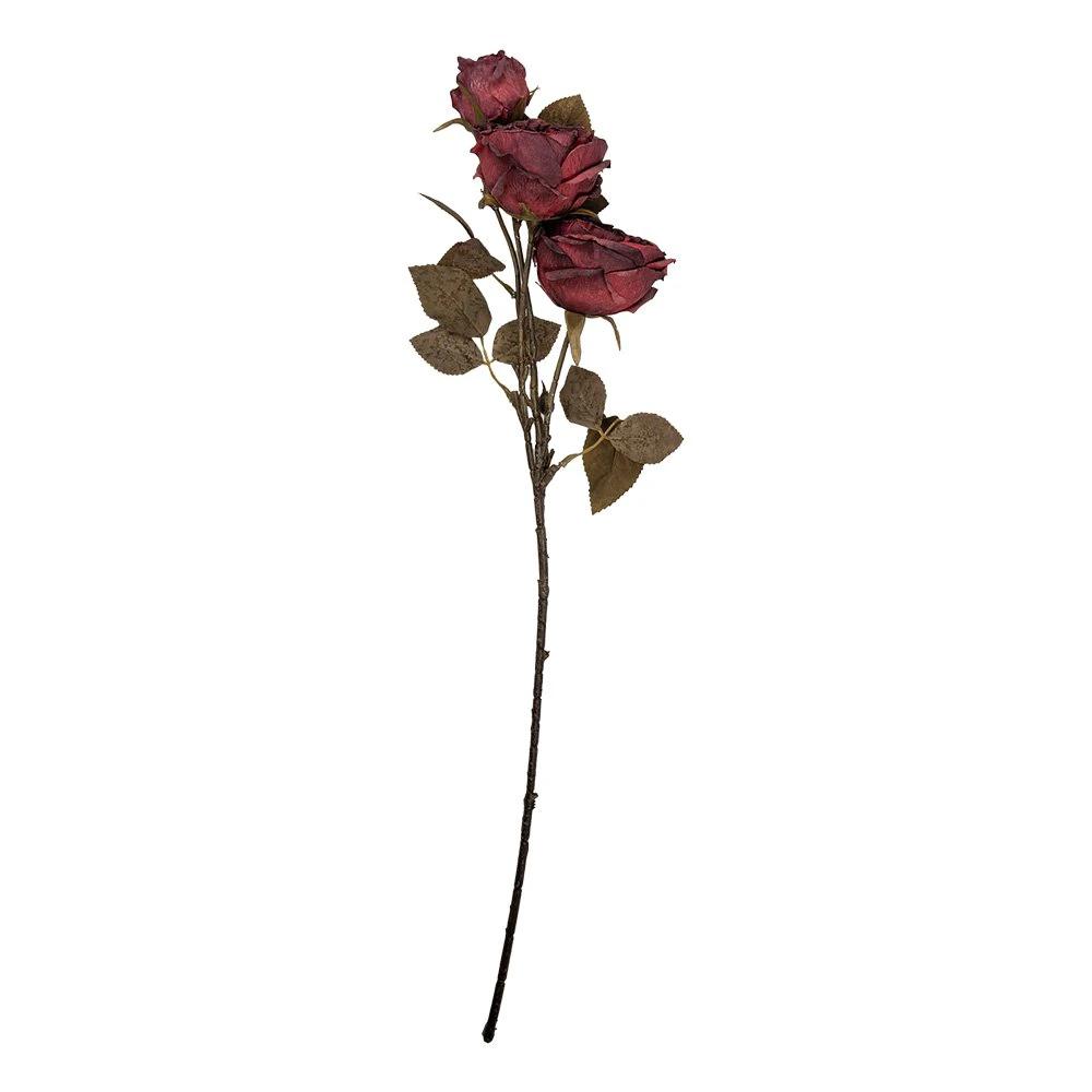 Artificial flower 70 cm red plastic by Clayre & Eef.