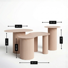 Side table Lux Light brown by Mica Decorations