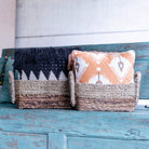 Storage Basket | Decorative Basket KAPAUKU made from Banana Fibre & Seagrass (2 sizes) by Soeji