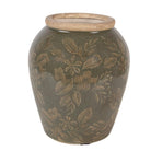 Vase Ø 13x15 cm Green Ceramic by Clayre & Eef.