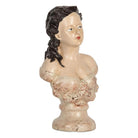 Decoration image woman 12x8x20 cm beige plastic by Clayre & Eef.