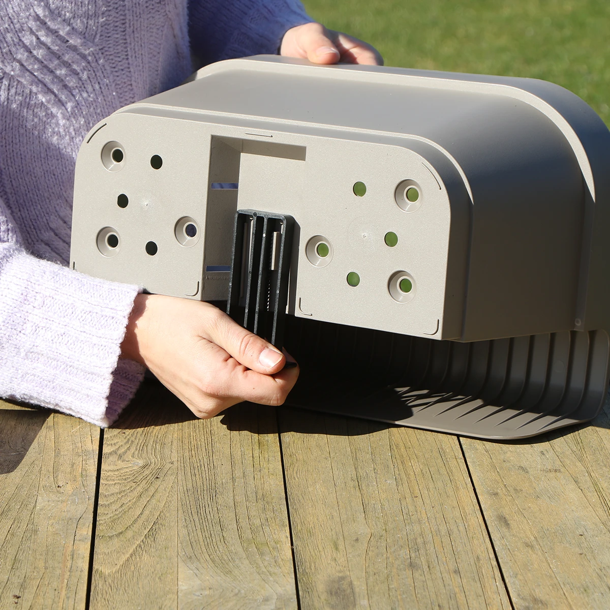Campanula Addenda Ambella Intensivviolett – Balkon-Eimer Weiß mit 3 Stück Campanula Topfmaß 12 cm – inkl. Aufhängesystem – Klokjesbloem Violett – Stauden – Gartenpflanzen von Kolibri Company