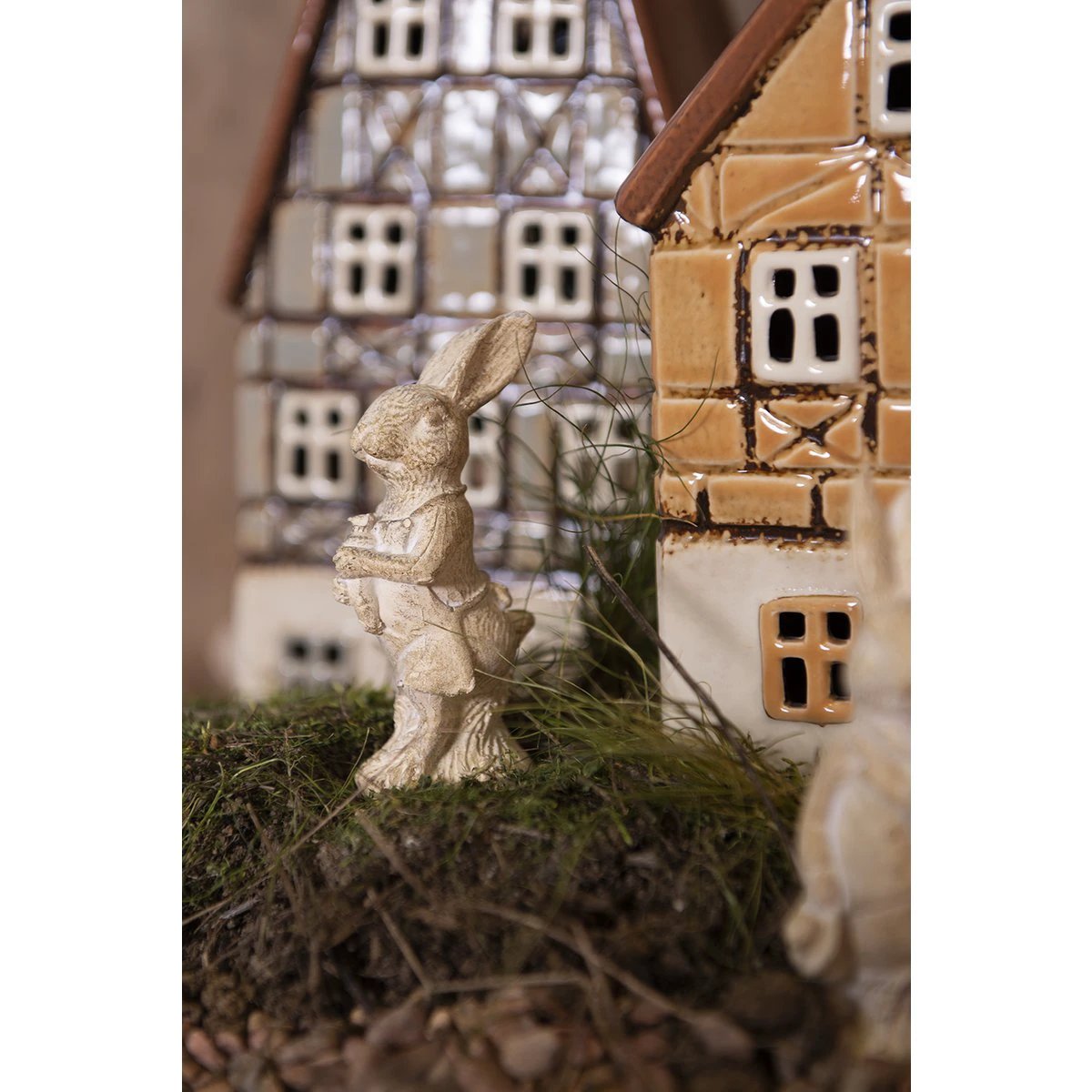 Decoration rabbit 4x4x11 cm by Clayre & Eef.