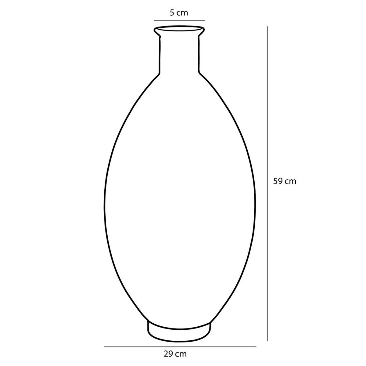 Decorative bottle of Firenza Dark Blue by Mica Decorations