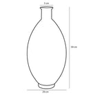 Decorative bottle of Firenza Dark Blue by Mica Decorations