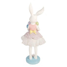 Decoration Statue Rabbit 18x17x57 cm White Plastic by Clayre & Eef.