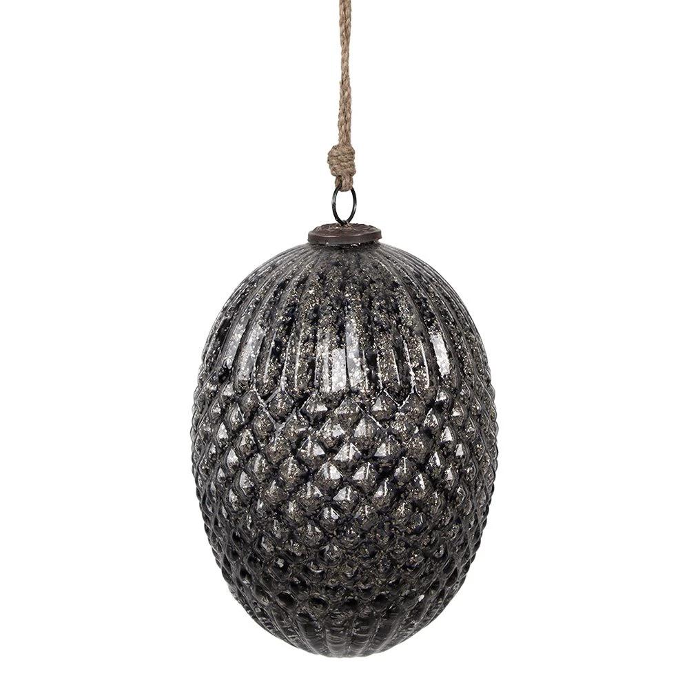 Christmas bauble Ø 17x25 cm by Clayre & Eef.