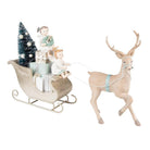 Dekorationsschlitten mit Rentier-LED 36x10x26 cm / 2xAAA von Clayre & Eef.