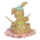 Decoration rabbit sitting on a flower 15x15x15 cm by Clayre & Eef.
