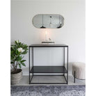 Jersey Mirror - Brass Look, Steel, 35x80x0.5 cm by EMIRELLE