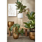 Flowerpot hanging inside Dexter Gold by Mica Decorations